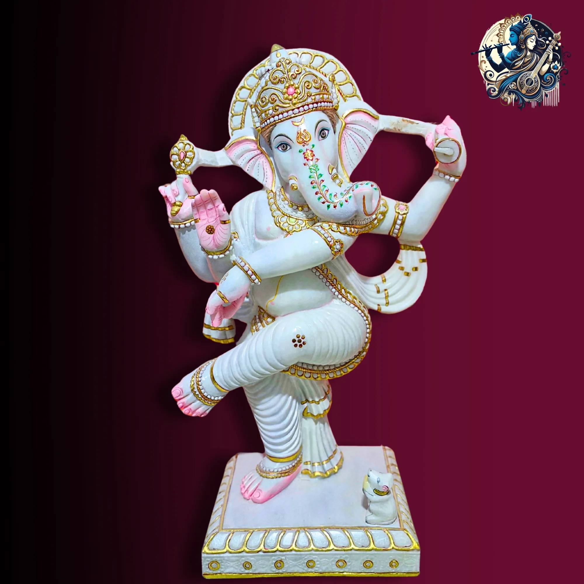 Marble Dancing Ganesh JI Idol